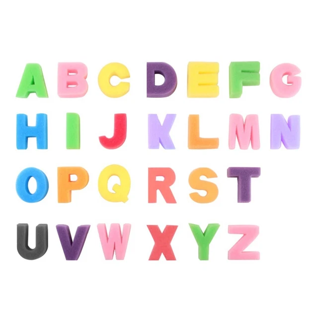 Ensemble de timbres éponge alphabet anglais éducatif et amusant pour l'artisan