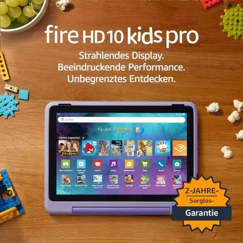 Fire HD 10 Kids Pro-Tablet  für Kinder ab dem Grundschulalter | Mit 10-Zoll-Dis