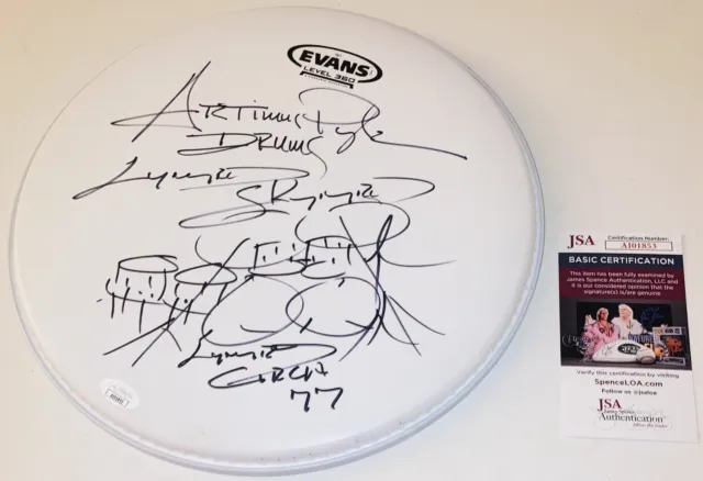 Artimus Pyle Lynyrd Skynyrd Signed Autographed 12” Drumhead +Sketch Jsa Coa Rare