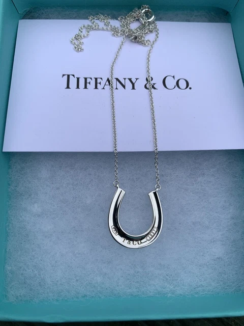 Tiffany & Co Silver Lucky Horseshoe Horse Shoe Necklace Pendant Charm Chain  Rare 16.5 Inch Longer Length - Etsy