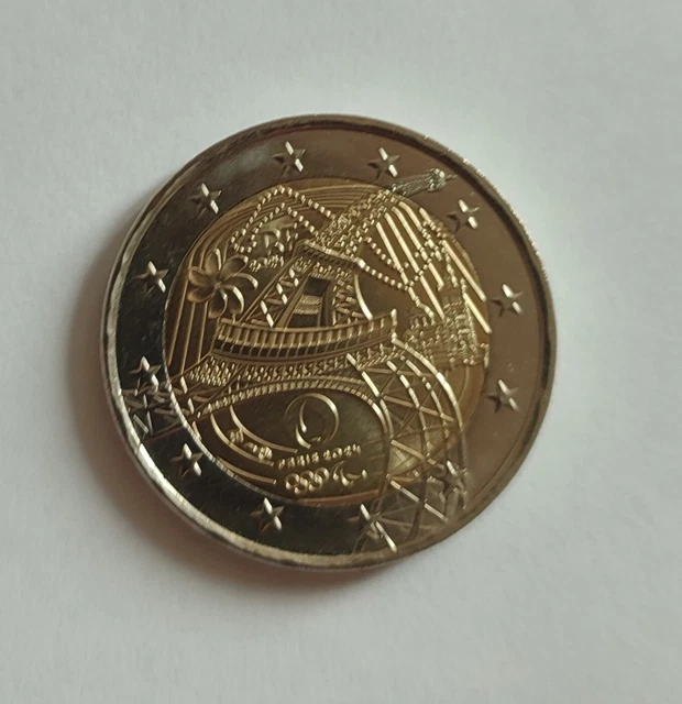 Pièce De 2 Euros Commémorative – Jeux Olympiques De Paris 2024 – Neuve