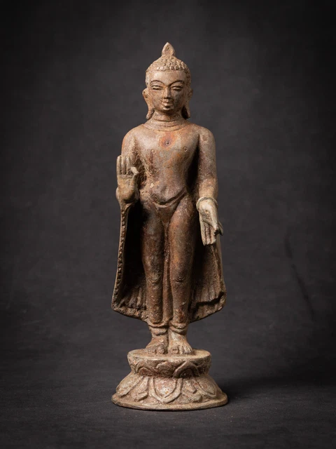 Old bronze Burmese Buddha statue from Burma, Early 20th century