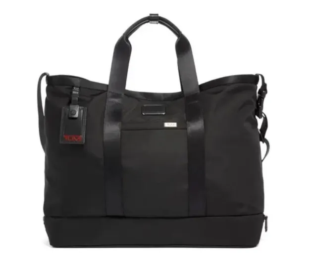 TUMI Alpha 3 Carryall Tote Bag Black 2203152D NEW New with Tags