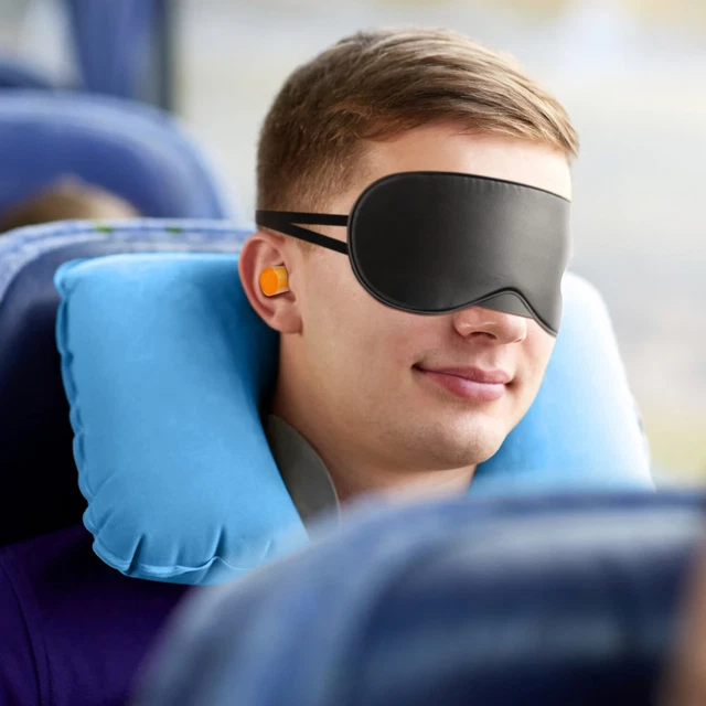 Neck Pillow Inflatable Travel Support Head Airplane Shaped Car Rest Auto Cushion
