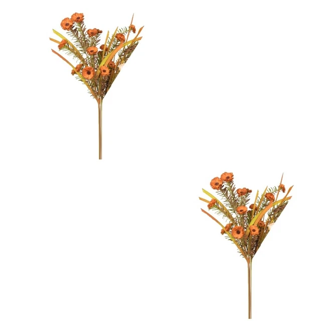2 Pc Wrinked Paper Flowers Decorative Arrangement European Style