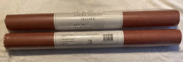 2 x Rollen Laura Ashley Colourwash Russet Tapete - Chargen-Nr. W013308-A/1