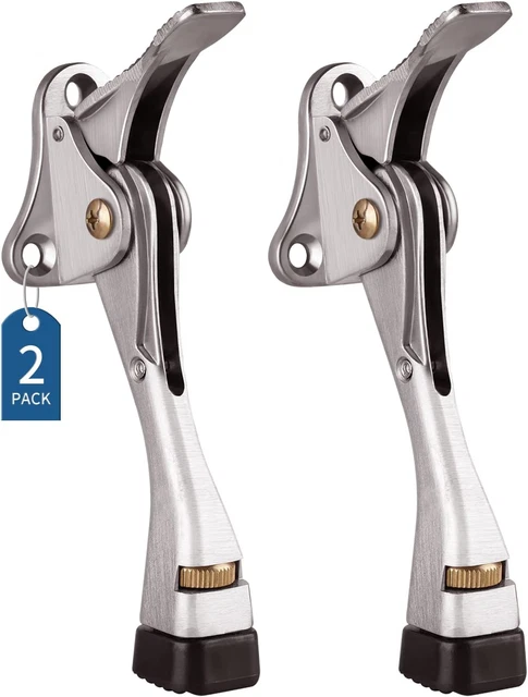 Tapón de puerta Gotega, 2 paquetes de parada de puerta de arranque con un toque de altura ajustable