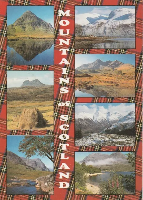 Vintage Postcard::Mountains of Scotland Multi View Card, 41936, J.Arthur Dixon P