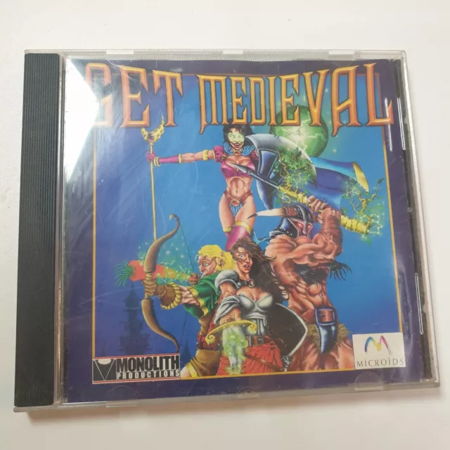 GET MEDIEVAL jeu video guerrier magicien archer pour PC ordinateur 1998 cd rom