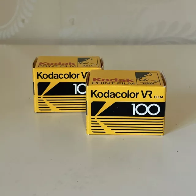 2 X Kodacolor VR 100 Vintage Camera Film - 35mm 36 Exp - Expired 04/87 - Sealed