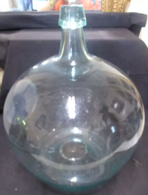 Antique 18th 19th Century Hand Blown Glass Large France Wine Bottle 17" !!!