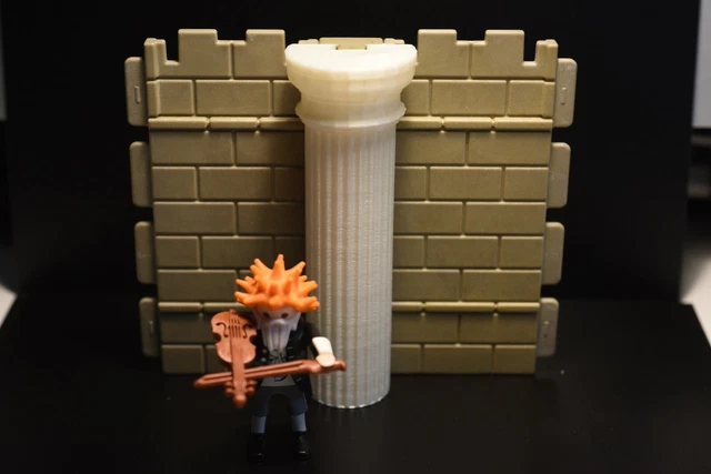 Connecteur De Jonction 4 Murs Peint Pour Châteaux Playmobil 3666 - Pièce Détachée