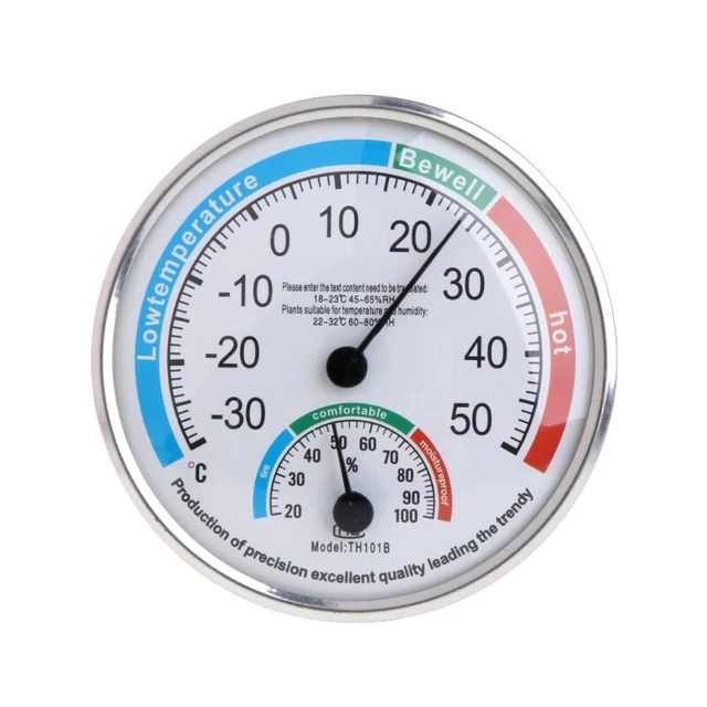Portable Analog Hygrometer Temperature Humidity Monitor Meter Gauge