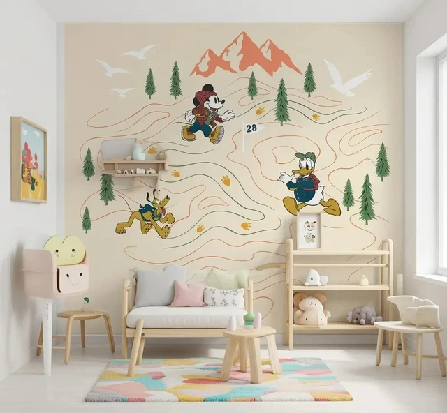 AGdesign Peppa Pig Blue Wallpaper Mural – 252x182cm Children's Bedroom Decor