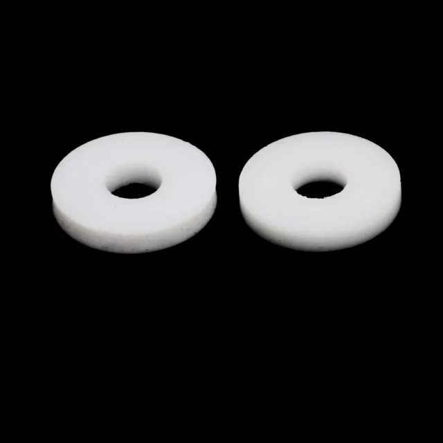 18mmx6mmx3mm Forme ronde PTFE Joint rondelle plate blanc 30Pcs anneau 2