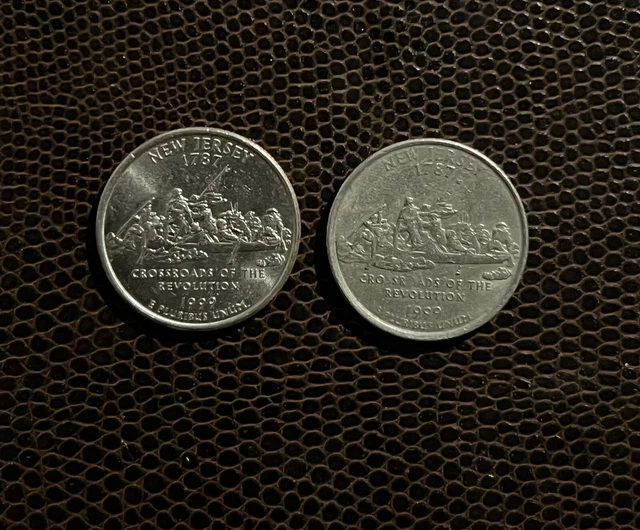 1999 P New Jersey State Quarter circulated