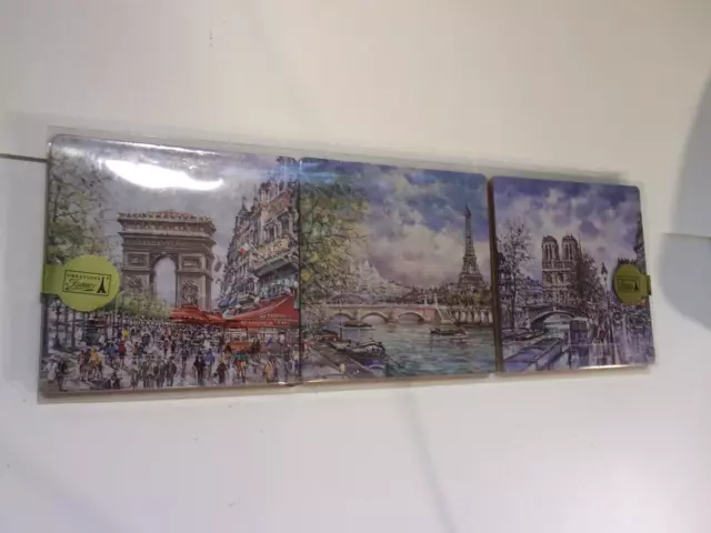 Paris coaster set of 6.  Isaac Creations. Various scenes. New in package.