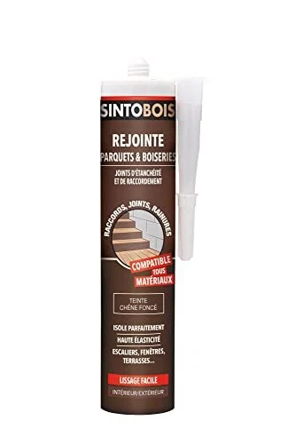 Sinto Joints Multi-Matériaux Chêne foncé - 300 ml - Idéal pour les Endroits D...