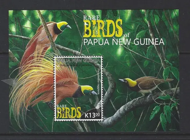 Papua New Guinea 2017 Birds Souvenir Sheet Unmounted Mint, Mnh