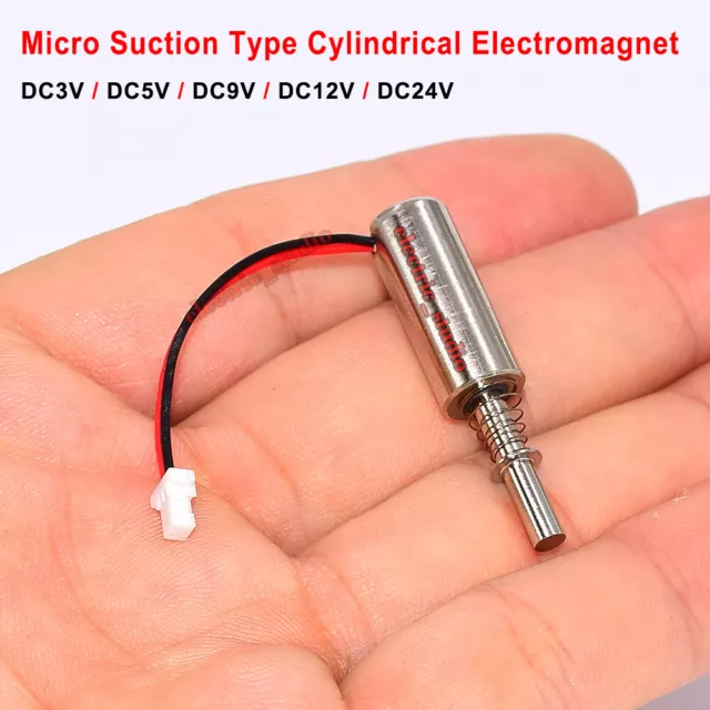 DC 3V 5V 9V 12V 24V Linear Suction Tubular Actuator Micro Solenoid Electromagnet