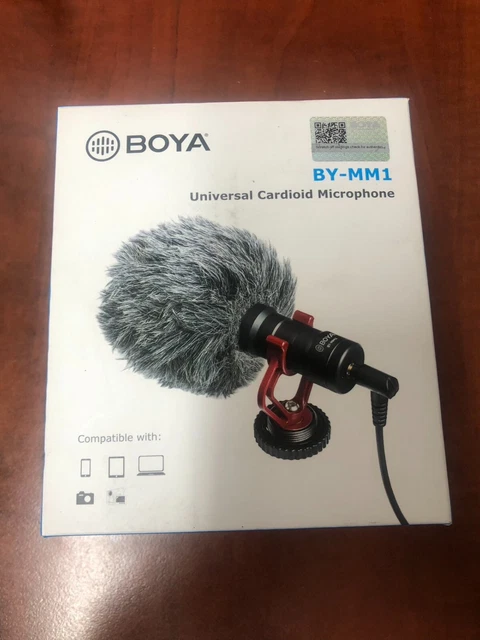 MM1 Boya Cardioid Shotgun Microphone MIC Video Smarphone DSLR Cameras Laptop