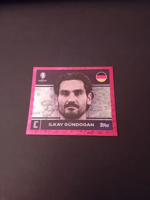 Autocollant Topps Euro 2024 - Ilkay Gundogan (Allemagne) - Parallèle Bleu - RARE