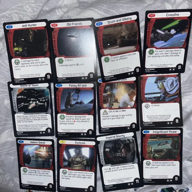 Star Wars Pocketmodel TCG Trading Card Game x 9 Plus Extras