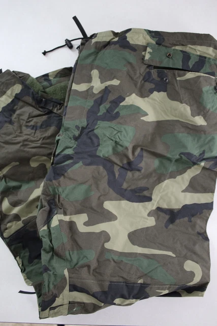 US Army Issue Woodland ORC Industries Improved Rainsuit Trousers Pant Medium New