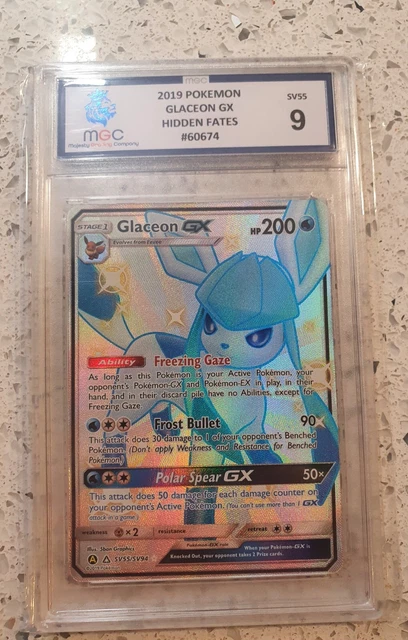 Glaceon GX SV55/SV94 MGC 9 Full Art glänzend versteckte Schicksale Pokémonkarte