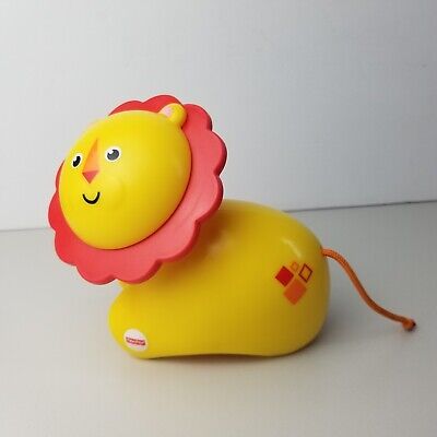 Fisher Price Roller Lion Baby Toddler Rattle 5" Toy