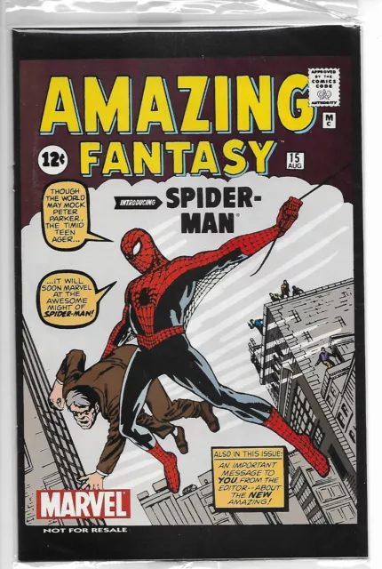 2002 Spider-Man Reprint Amazing Fantasy Comic Book Factory Sealed