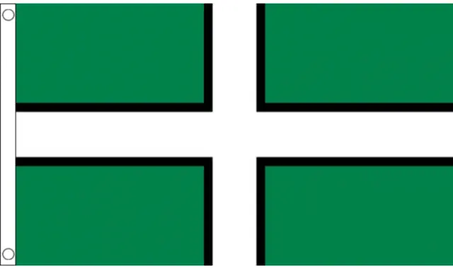 Devon Small Flag 3 X 2 FT - 100% Polyester With Eyelets - English County