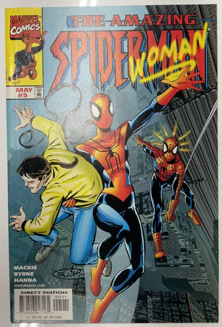The AMAZING SPIDER-MAN 5 (446) MAY 1999 MCU Direct Marvel Comic Book Byrne