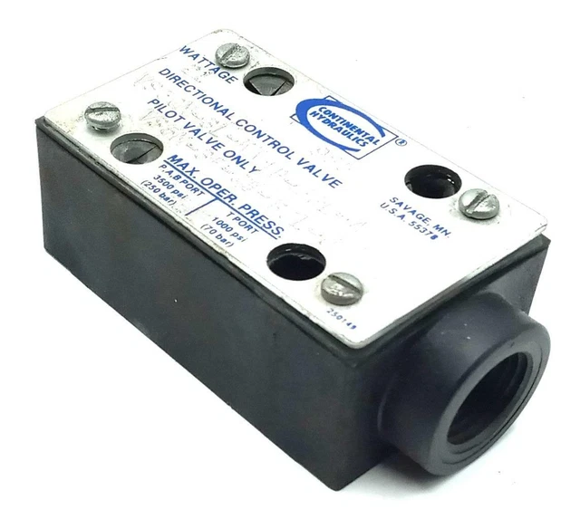 Continental Hydraulics VS50M-3L-KK Directional Control Valve 21W