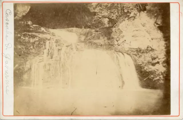 France, Pyrénées, Cascade de Gavarnie, ca.1870, vintage albumen print Vintage al