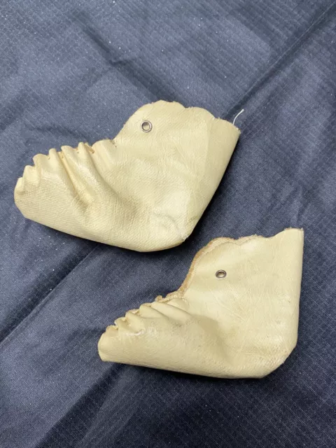 Vintage Unique Leather Doll Shoes For Bisque or Old Style Doll 