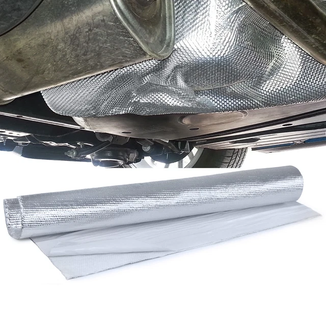 Scarico Termico Protezione Termica Tappetino Alluminio Ceramica Autoadesivo 1,5mm 25cmx50cm 500°C