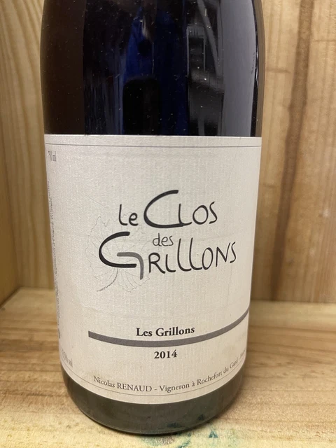 Les Grillons du Clos des Grillons 2014 rouge et Chat Fou 2013. deux CrD top !!