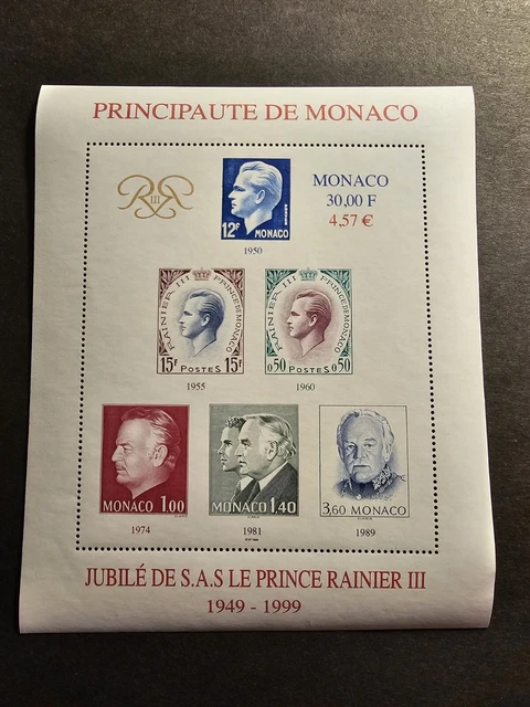 Briefmarke Monaco 1991 – Fürst Rainier III. – Postfrisch ** MNH – Sammlerstück