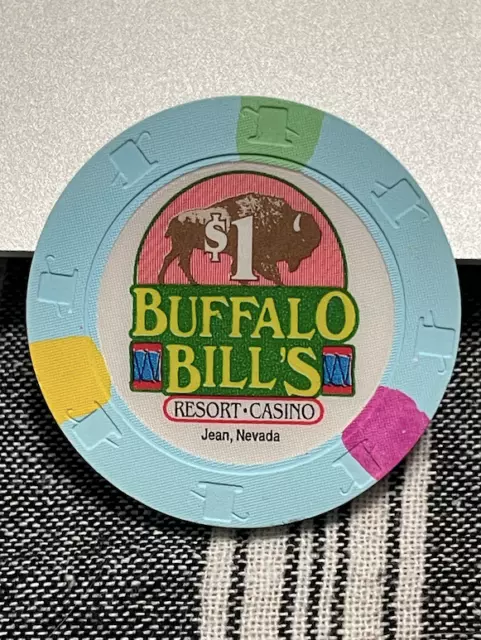 (New/Sharp) $1 Buffalo Bills Casino Chip Jean  Nevada Poker Chip Token