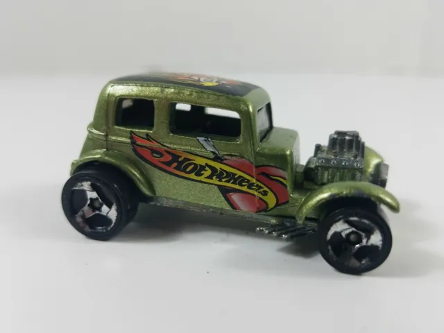 1968 Hot Wheels 32 Ford Vicky Mattel Malaysia Green Vintage Loose