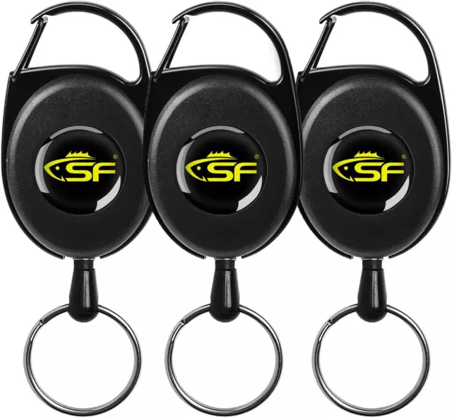 SF Fly Fishing Zinger Retractor 3 pcs Fly Fishing Anglers Tool Gear Combo Steel