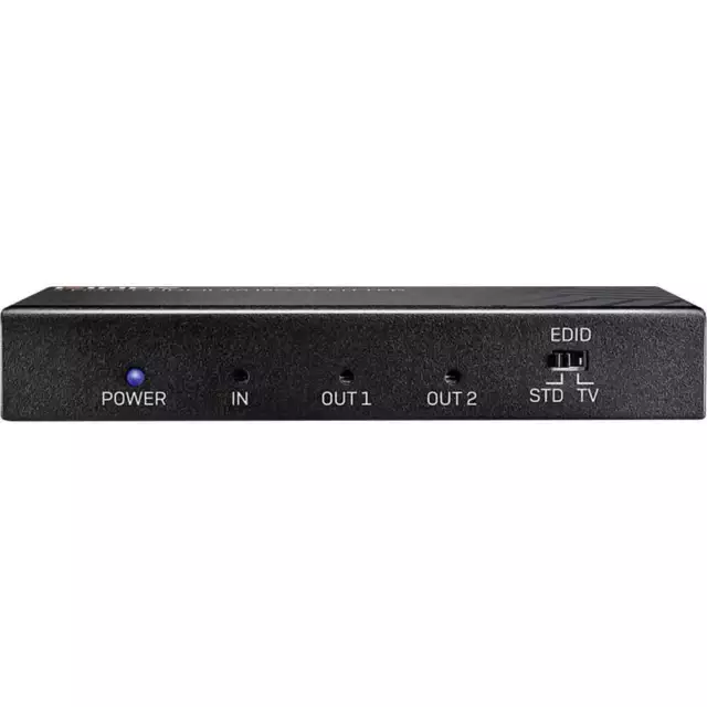 LINDY 2 Port HDMI 18G Splitter 2 ports Répartiteur HDMI 3840 x 2160 pixels noir 2