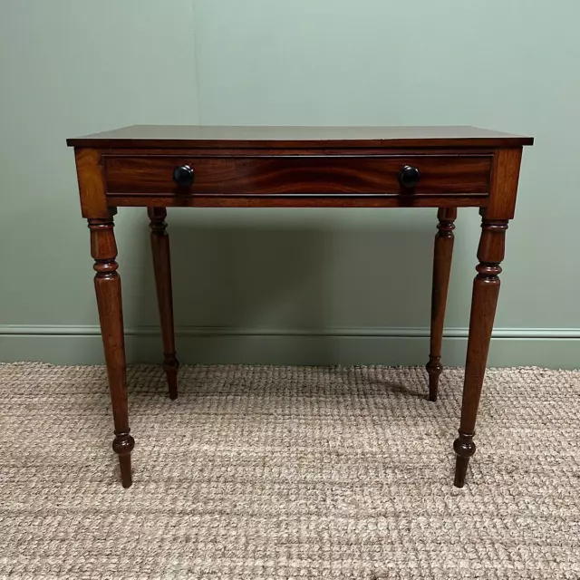 Elegant Antique Victorian Mahogany Side Table