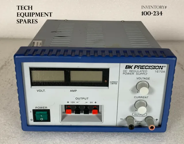 BK Precision 1670A DC Regulated Power Supply *used working, 90 day warranty*