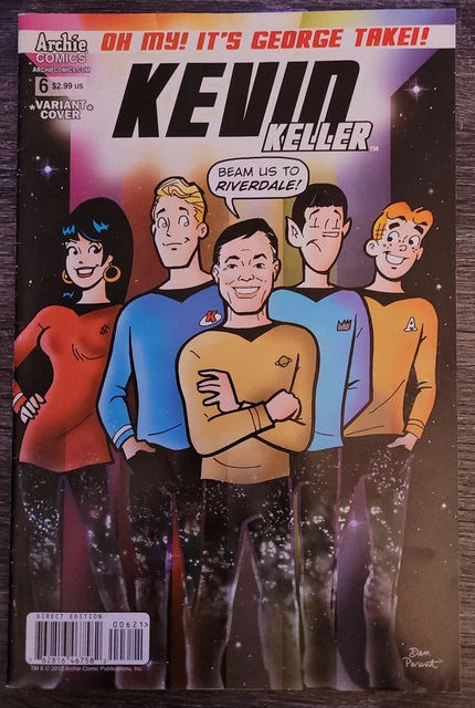 Archie's Comics Kevin Keller #6 - GEORGE TAKEI Star Trek Variant Cover - HTF