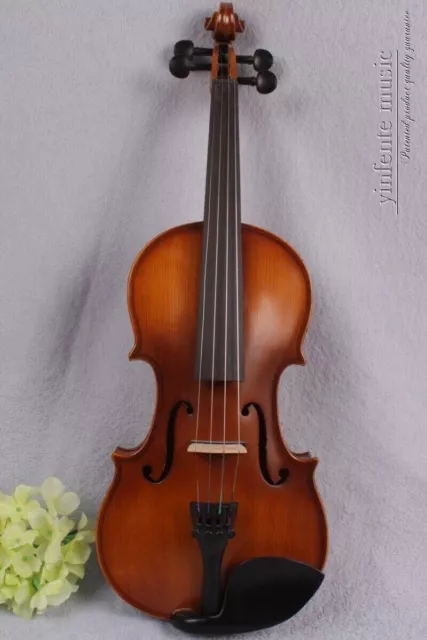 Left hand 4string Electric Acoustic Violin 4/4 Spruce Maple wood Free Case