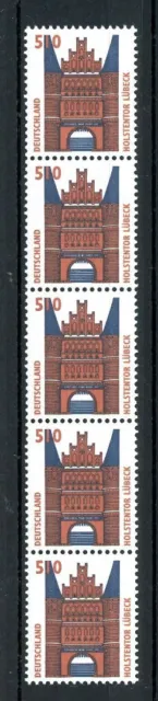 Bund Rollenmarken 5er Streifen 1938 postfrisch mit Nr. 240 #JM110