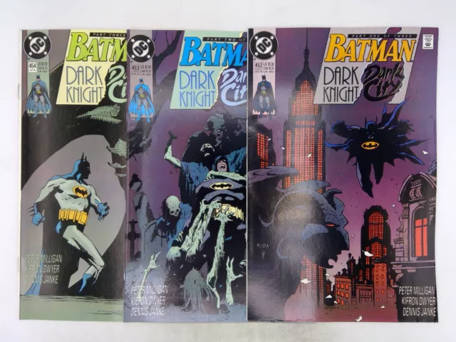 Batman #452-454 DC Comics 1990 VF/NM Dark Knight, Dark City