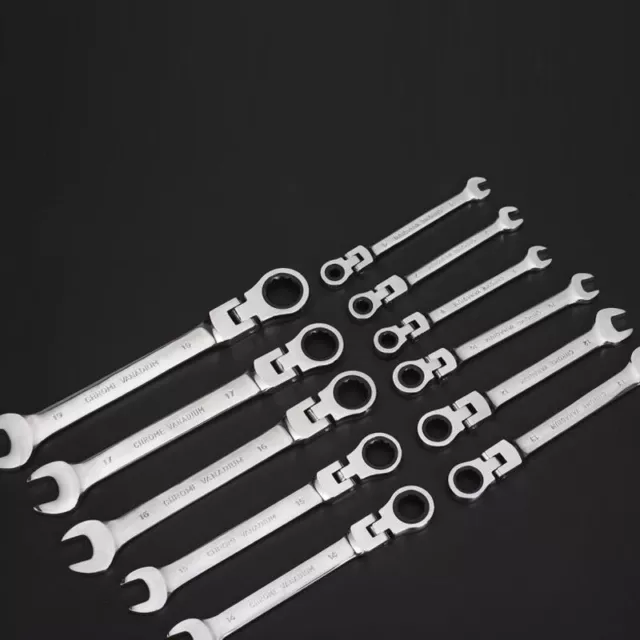 Flexible Ratchet Wrench 6-32mm Spanner Gear Ring Ratcheting Metric Flex Head